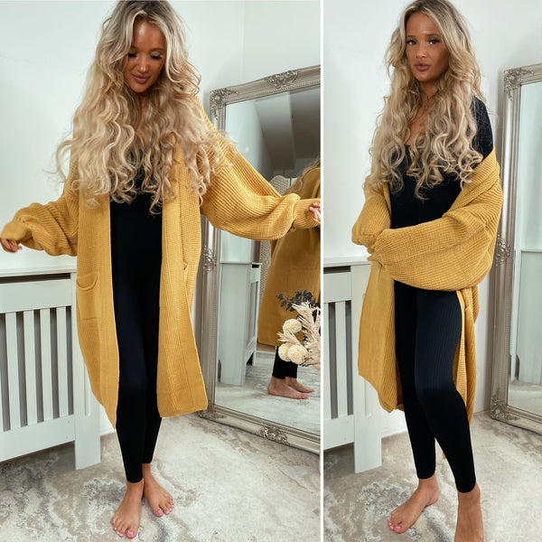 Ellie Oversized Knit Balloon Maxi Cardigan