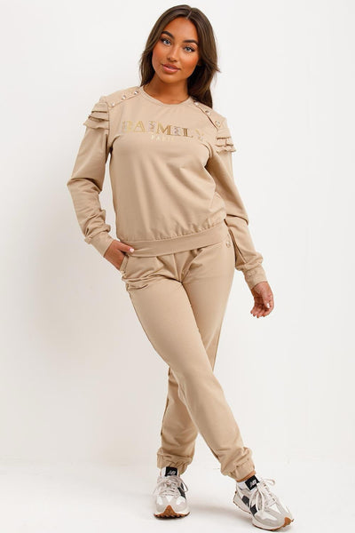 Balmain Button Shoulder Tracksuits